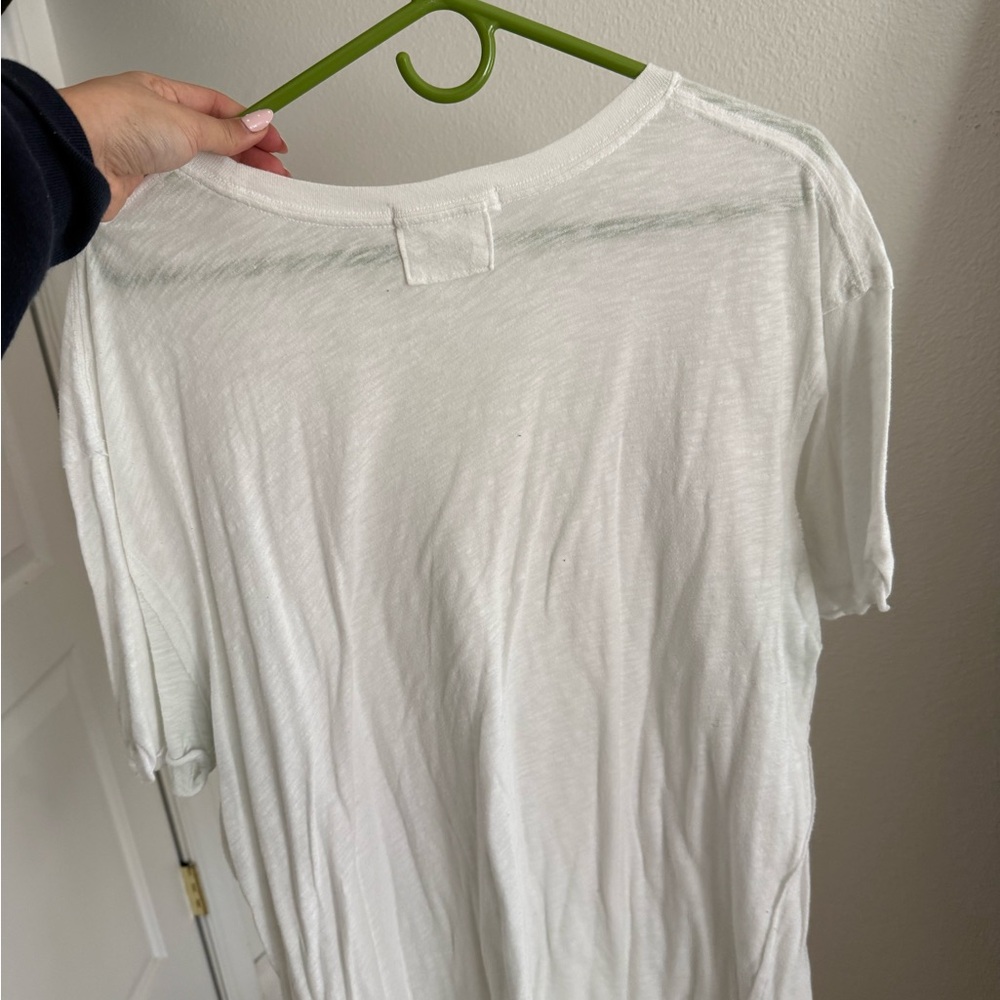 We The Free Sheet White Short Sleeve Top - Picture 2 of 3